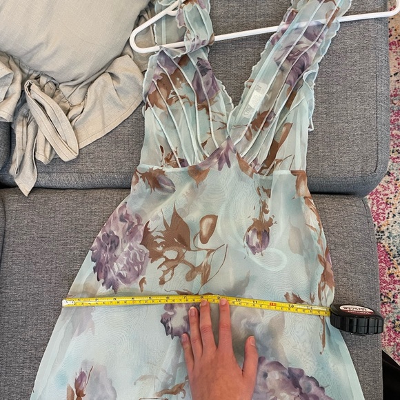 Carole Hochman Vintage Watercolor Sheer Gown - Picture 8 of 8